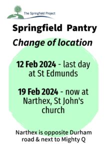 Springfield Food Pantry is Moving! The Springfield Project